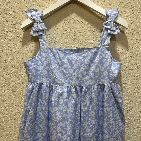 Janie and Jack girls summer dress size 12 blue/white floral print - Picture 2 of 3